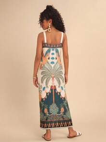 Travachic KIDS 少女度假休闲优雅碎花无袖连衣裙 - 彩色 - 查看 2