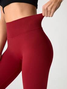 1 chiếc quần legging định hình dáng người dành cho nữ, thích hợp cho hoạt động ngoài trời, tập yoga, thể dục, chạy bộ, trang phục Giáng sinh, quần định hình eo cao cho nữ, quần legging đen giúp thon gọn vòng eo, quần legging đen dành cho nữ, quần định hình giúp thon gọn vòng eo. - Đỏ - Xem 7
