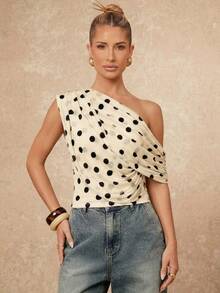 Lumalex 女士流苏性感连衣裙四季修身吊带裙，鸡尾酒会亮片女装 - 杏色 - 查看 4