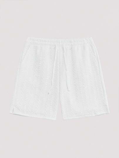 Open Phase 男士休闲提花网球短裤，复古美式风格，男女皆宜，宽松版型夏季服装——适合日常穿着和夏季度假穿着。