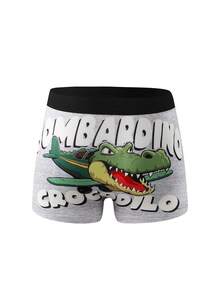 12 piezas de calzoncillos tipo bóxer cómodos con estampado de animales divertidos para niños - Multicolor - Ver 7