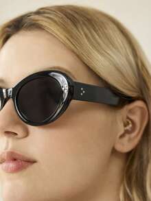 MOTF PREMIUM BLACK OMBRE CAT EYE FASHION GLASSES - Bright black - View 2