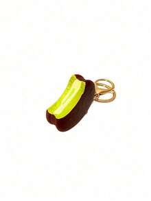 POKOJA LAND 1PC Realistic Mini Chocolate Keychain Korean Style Crispy Chocolate Bar Ice Cream Charm Bag Charm Cute Food Themed Accessories For Girls Gift - 彩色 - 查看 18