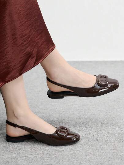 CUCCOO BIZCHIC 女士休闲软底方头套脚鞋，适合春秋季穿着