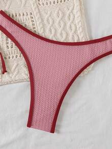 Bellisia Bộ bikini hai mảnh phối màu dành cho nữ mùa hè đi biển. - Nhiều màu - Xem 5