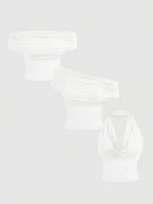 SHEIN MOD 3PCS Women Tank Tops & Camis - Multicolor - View 7