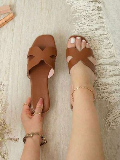 Sandalias planas de moda para mujer con vibra de vacaciones de verano, zapatos de primavera, zapatos de primavera break, zapatos de vacaciones de Semana Santa, zapatos casuales, zapatos de playa