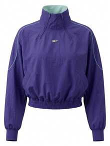 Reebok Women's Cover-Up Sweatshirt Purple - Purple - View 1