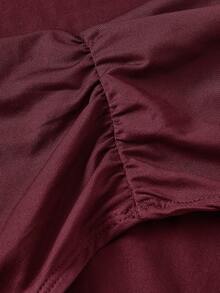 SHEIN MOD 两件套女士双面针织背心，酒红色+黑色 - 紅色 - 查看 6