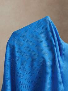 Activina Spring Summer Openwork Fabric Women's Blue Golf & Tennis Sports Polo Shirt - Blue - View 8