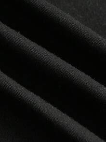 SHEIN EZwear 两件套加大码女式休闲度假黑白撞色包边吊带背心，适合夏季、海滩、音乐节等场合。 - 黑與白 - 查看 7