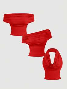 SHEIN MOD 3件套多功能女士背心 - 彩色 - 查看 3