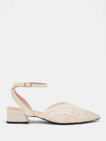 CUCCOO CURVES Zapatos de mujer, diseño de hebilla puntiaguda, versátil para uso diario, moda de horma ancha, tacones altos