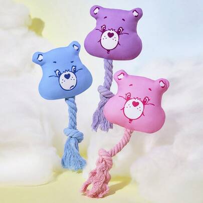 SHEIN X Care Bears 1 件卡通造型宠物用品，可啃咬，内含响纸，适合猫狗玩耍，例如欢呼熊、分享熊