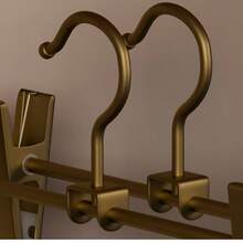 5/10/20 Pieces Of High Manganese Steel Pants Rack, Household Pants Clip, Pants Rack Hanger, Aluminum Alloy Pants Hanger, Suitable For Wardrobe Drying Clip, Windproof And Rust Proof - Gold - View 7