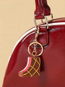 POKOJA LAND 1PC Realistic Mini Chocolate Keychain Korean Style Crispy Chocolate Bar Ice Cream Charm Bag Charm Cute Food Themed Accessories For Girls Gift - 彩色 - 查看 9