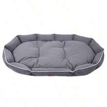 1PC Dog/Cat Bed, Suitable For Small/Medium/Large Dogs, All Season, Scratch & Bite Resistant, Machine/Hand Washable, Soft & Comfortable Fabric, Waterproof & Anti-Slip, Pet Sleeping Mat (Refer To Size Chart In Detail Images) - Beige - View 13