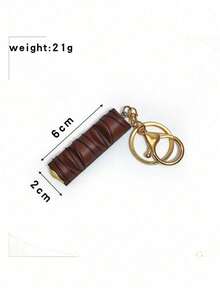 POKOJA LAND 1PC Realistic Mini Chocolate Keychain Korean Style Crispy Chocolate Bar Ice Cream Charm Bag Charm Cute Food Themed Accessories For Girls Gift - 彩色 - 查看 15