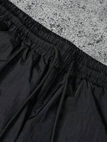 Sport MetroGents 男士對比色條紋運動短褲，健身房 - 黑色 - 查看 4