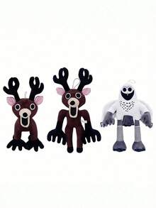 Peluche oficial de alce del juego de terror "99 Nights" - Adorable y espeluznante, mercancía coleccionable para fans y gamers, regalo único para él, regalo de Navidad y cumpleaños para adultos - Multicolor - Ver 11