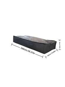 1PC 2PCS Under Bed Storage Bags Classic Fabric Cabinet Organizer Foldable Underbed Storage Containers Large Capacity For Blankets Towels Comforters Sweaters Pillows Linens Wrapping Paper With Zipper Multi Purpose Home Room Storage Closet Organizer Must Have - Multicolor - View 4