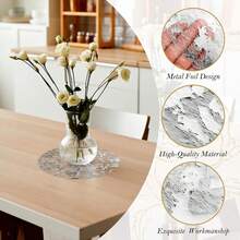 Gold Foil Hollow Out Placemats, Suitable For Various Party Decorations - Multicolor - View 2