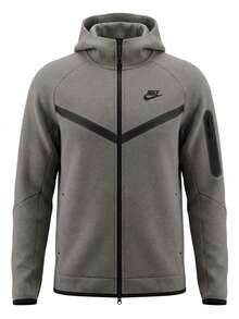 Nike Tech Men's Full-Zip Jacket Grey - Cave Stone/Black - View 1