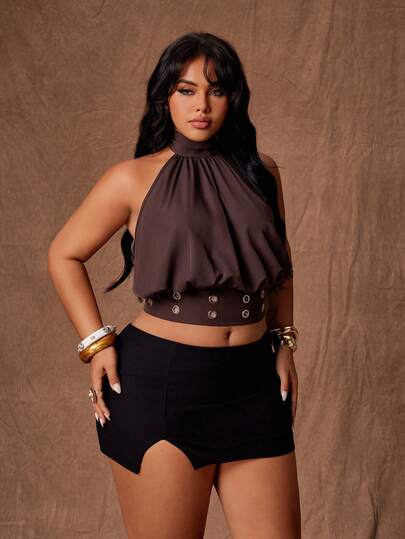 Rustia ملابس علوية كامي بحمالات رفيعة مفتوحة الظهر مناسبة للمقاسات الكبيرة، بتصميم رجعي من عصر الألفية الجديدة، رومانسي للعطلات، جريء وأنيق للكلية والحفلات والنوادي، مناسبة للعطلات والأعياد والمناسبات الخاصة كعيد الحب وعودة المدارس والشكر والمهرجانات الموسيقية والخروجات اليومية والربيع والصيف والعطلات الشاطئية