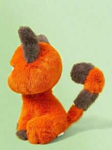 POKOJA LAND 1个可爱又酷炫的卡哇伊大眼橘猫毛绒玩具 - 蓬松柔软的毛绒动物，表情丰富，适合拥抱，生日、万圣节、圣诞节礼物及成人礼物（灰色爪子和白色肚子），猫咪毛绒玩具，兔子毛绒玩具，适合春夏 - 彩色 - 查看 9