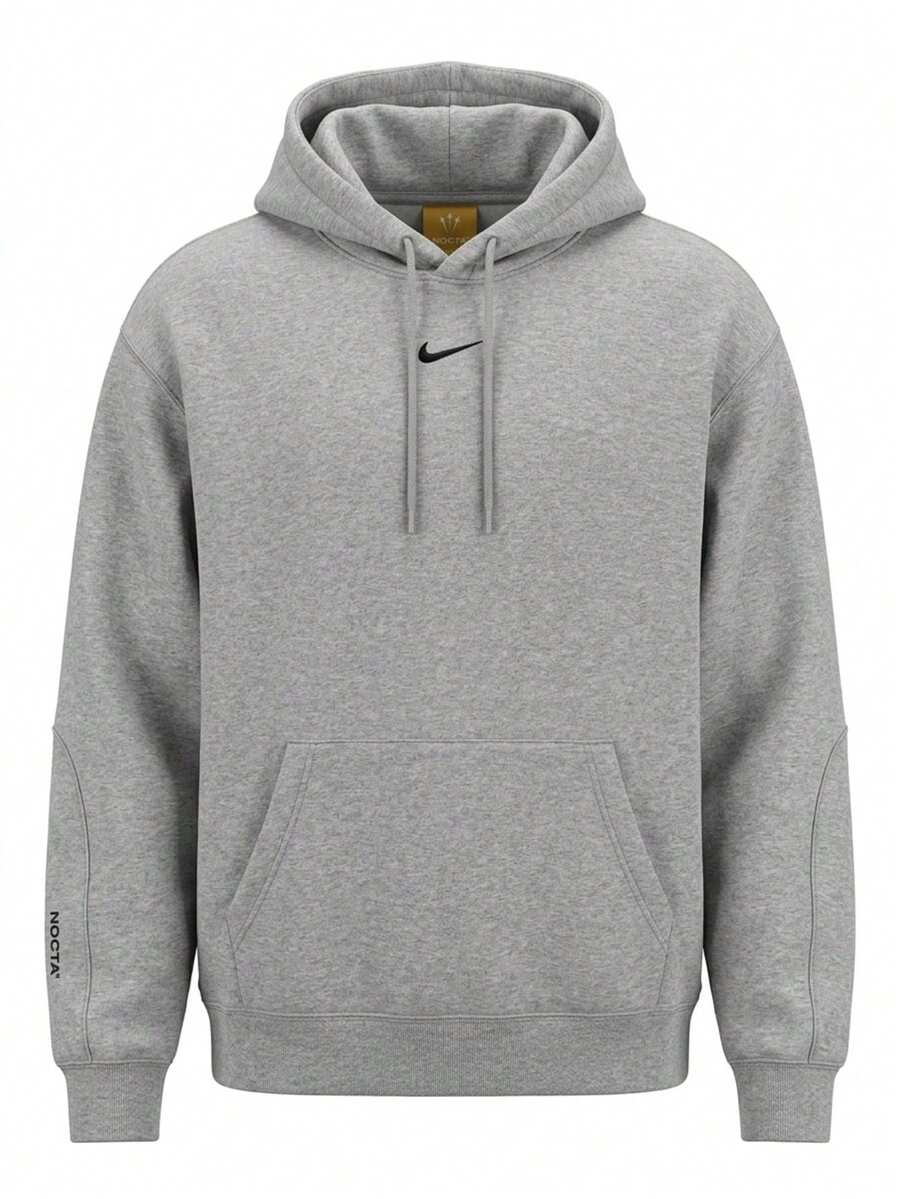 Nike Nocta Men's Fleece CS Hoodie Grey - Dark Grey - View 1