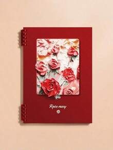 1 PC A5 Size Thick Loose-Leaf Notebook Oil Painting Scenery Coil Student Notebooks 60 Pages Cute Notebook With Detachable Pages For School, Journaling, School Supplies,Back To School - Multicolor - View 11