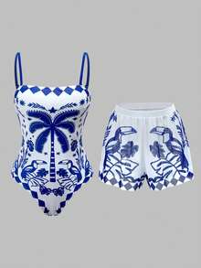Blue and White