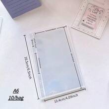 A6 Sticker Book: A Portable, Transparent Ring Binder For Organizing Stickers. Can Be Used As A Transparent Sticker Book, Sticker Album, Photo Storage Pouch, Photo Album, Budget Planner, Diary, Notebook, Or Office Supply Organizer. - Multicolor - View 11