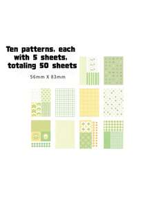 50Sheets/100Sheets/150Sheets/200Sheets Vintage Scrapbook Paper Kit -Material Paper, Complete Scrapbooking Supplies Back To School - Multicolor - View 20