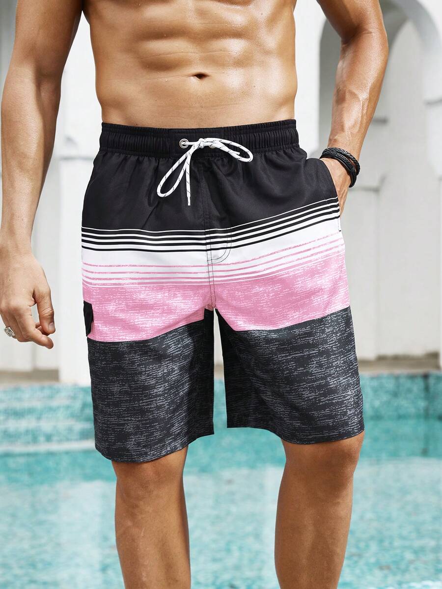 Palasendo Men's Colorful Printed Casual Beach Shorts - Multicolor - View 1