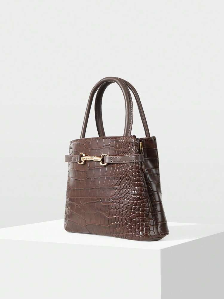 FASHION ALLIGATOR PATTERN HANDBAG