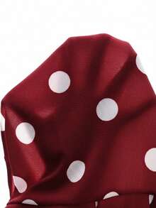 SHEIN Clasi Áo liền thân màu trắng thanh lịch dành cho nữ, có cổ áo blazer. - Màu Đỏ Sâu - Xem 11