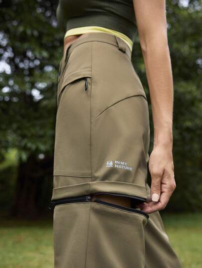 In My Nature 女士拉链口袋可拆卸徒步裤