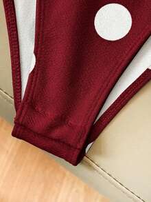 SHEIN Clasi Áo liền thân màu trắng thanh lịch dành cho nữ, có cổ áo blazer. - Màu Đỏ Sâu - Xem 7