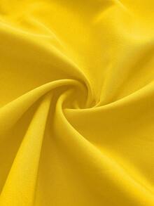 Maweii Đầm dáng suông không tay, dây mảnh, cổ lệch vai, không tay, dành cho nữ cỡ lớn, thanh lịch và gợi cảm, thích hợp cho mùa xuân/hè. - Màu vàng - Xem 7