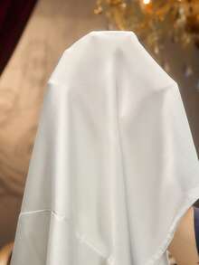 Bộ đồ ngủ satin viền lưới thêu kèm áo choàng thắt lưng màu trắng, trang phục thu đông ấm áp và thanh lịch - trắng - Xem 7