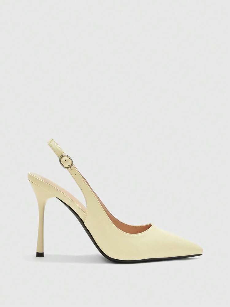 CUCCOO BIZCHIC Women's Pointed Toe Buckle Design Fashion High Heel Sandals For Daily Wear