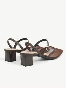 CUCCOO CHICEST Giày sandal cao gót dành cho nữ - màu nâu - Xem 4