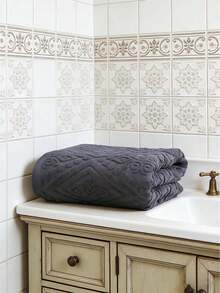 1 Handuk Terbuat Dari Katun Murni, Handuk Mandi Lembut Dan Menyerap, Lembut Dan Ramah Kulit. Sangat Cocok Untuk Kamar Mandi, Hotel, Pusat Kebugaran, Dan Perjalanan - Dark Grey - View 9