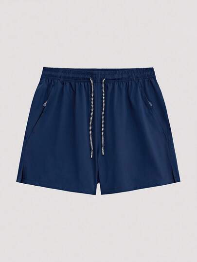 Open Phase กางเกงขาสั้นกีฬาผู้ชาย มีซิปกันของหล่น กระเป๋าซิป เอวยางยืด, สไตล์อเมริกันย้อนยุค, ใส่ได้ทั้งชายและหญิง, ทรงหลวม สำหรับชุดฤดูร้อน – เหมาะสำหรับใส่ในชีวิตประจำวันและชุดวันหยุดฤดูร้อน