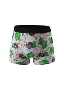 12 piezas de calzoncillos tipo bóxer cómodos con estampado de animales divertidos para niños - Multicolor - Ver 6