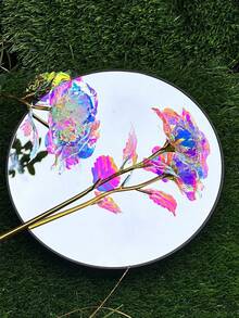 一套10支彩虹玫瑰，是母亲节礼物、女士礼物、情人节活动、派对小礼物、生日礼物、毕业礼物的理想之选。 - 彩色 - 查看 5