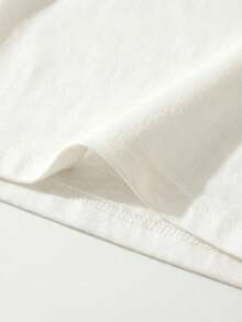 SHEIN Playful Pals 男婴休闲印花短袖上衣，夏季 - 白色 - 查看 6