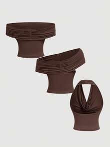 SHEIN MOD 3PCS Women Tank Tops & Camis - Multicolor - View 8