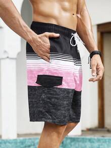 Palasendo Men's Colorful Printed Casual Beach Shorts - Multicolor - View 3